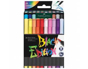 Flomaster brushpen 20boja Black Edition Faber Castell 116452 blister