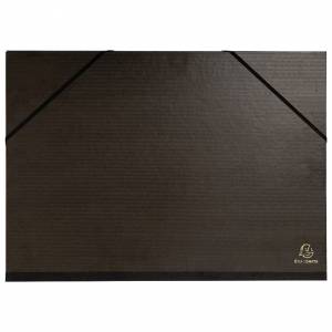 Mapa kartonska lakirana sa gumicom 32x45 cm(A3) Exacompta 548000E crna