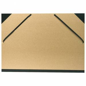 Mapa kartonska sa gumicom i crnim rubovima 32x45 cm(A3) Exacompta 544100E natur