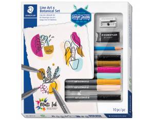 Set Line Art&Botanical pk10 Design Journey Staedtler 61 371-2