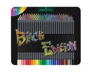 Boje drvene 100boja metalna kutija Black Edition Faber Castell 116490
