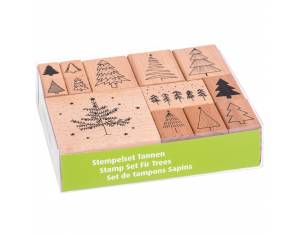 Žig s motivom 13 uzoraka drveni novogodišnji Borovi Heyda 20-48886 64