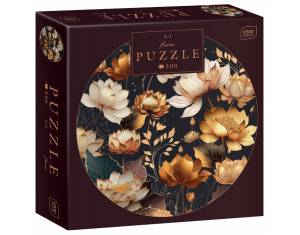 Puzzle 500 kom okrugle Flowers 1 Interdruk