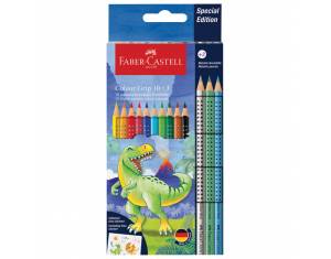 Boje drvene  10 boja Grip 2001 + 3 boje drvene metalic Dino Faber Castell 201545 blister