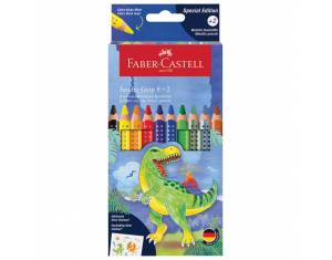 Boje drvene  10 boja Jumbo Grip Dino Faber Castell 110922 blister
