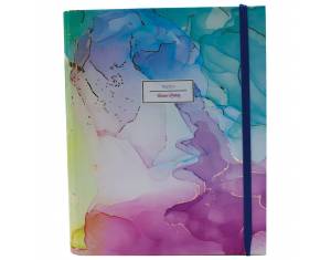 Organizer 18x23cm 108L spiralni s gumicom Aquarel 2 Marker 1794