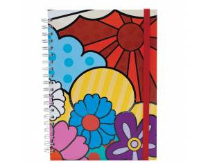 Blok kolegij A4 crte 120L s gumicom Flowers 4 Marker 2417
