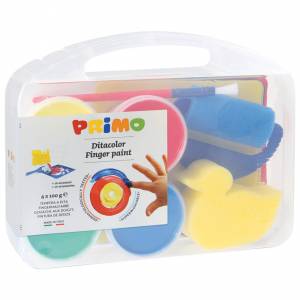 Boja tempera za ruke 100g u čaši 4boje+pribor Primo 823VTDP