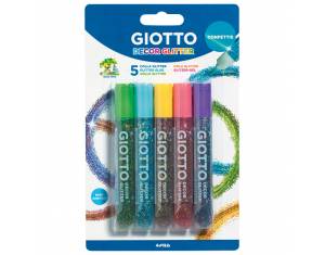 Ljepilo glitter 10,5mlx5boja Giotto Confettis Fila 5454 blister