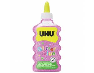 Ljepilo glitter glue 177ml UHU rozo