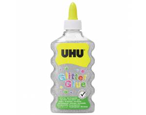 Ljepilo glitter glue 177ml UHU srebrno