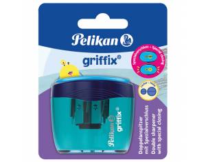 Šiljilo pvc s pvc kutijom 2rupe Griffix Pelikan 701266 sortirano blister