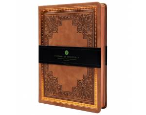Notes 20,5x14,5 cm crte 160L bez zatvaranja Old Book Marker smeđi 3475
