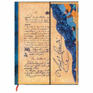 Notes 12,5x18 cm-midi crte 72L magnet Gaudi The Manuscript of Reus Paperblanks PB9780-8