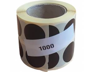 Etikete u roli fi22 mm dvoredne (fi 40-hilzna) 1000/1 crne