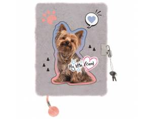 Dnevnik s ključem A5 96L My Little Friend Grey York 9583