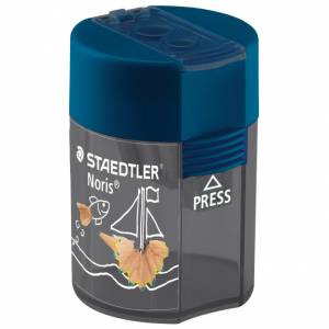 Šiljilo metalno s pvc kutijom 2rupe "Ocean" Staedtler 512 003 plavo/sivo