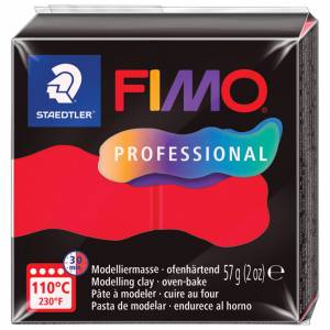 Masa za modeliranje 57g Fimo Professional Staedtler 8040-200 crvena