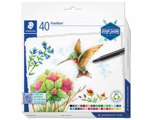 Flomaster fineliner 0,3 mm 40boja Triplus Design Journey Staedtler 334 C40-C