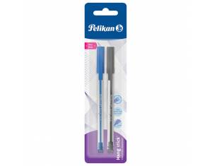Olovka kemijska Stick K86 pk2 Pelikan 820899 crna/plava blister
