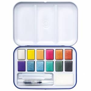 Boja vodena 12boje u metalnoj kutiji Travel box Design Journey Staedtler 888M M12-C