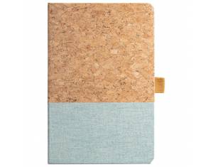 Notes A5 crte 96L šamoa crte pluto i tkanina Stricker KLEE 93277124 svijetlo plavi