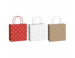 Vrećice ukrasne 20x20x8cm novogodišnje Stewo 5115 99 sortirano