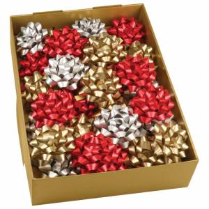 Mašna ukrasna samoljepljiva 80mm Dallas Prasent 71930-099 sortirano