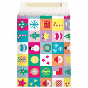 Vrećice-kuverte ukrasne strip novogodišnje 22x5x30cm pk10 Stewo 5239 25