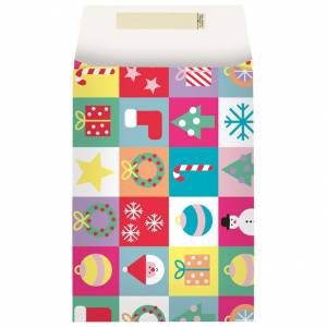 Vrećice-kuverte ukrasne strip novogodišnje 17,5x4x25cm pk10 Stewo 5239 25