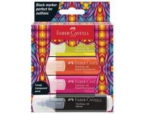 Signir 1-5mm 46 Glassy Superfluorescent kart.kutija Faber Castell 254693/4boje blister