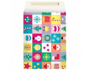 Vrećice-kuverte ukrasne strip novogodišnje 22x5x30cm pk10 Stewo 5239 25