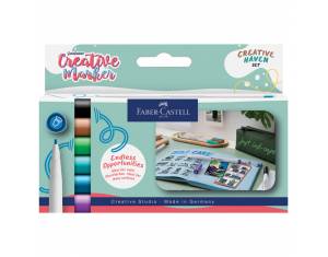 Marker permanentni dekorativni 1,5mm pk6 Faber Castell 160603 sort blister