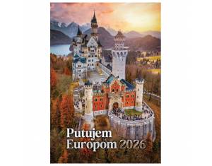 Kalendar "Putujem Europom 2026" 13 listova, spirala