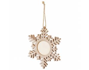 Ukras drveni pahuljica Makito 20116 natur