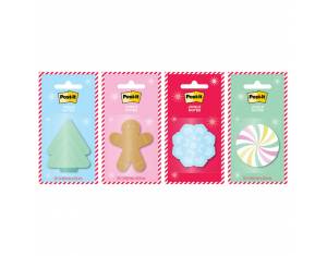Blok samoljepljiv Božićni motivi  48.2x48.2mm 50L Post-it EMHOL25-JN 3M.sortirano blister